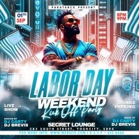 Labor Day Kick Off Party Square Template