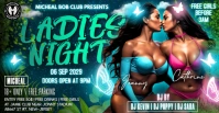 Aqua Maximalist Ladies Night Praty Couverture d'événement Facebook template