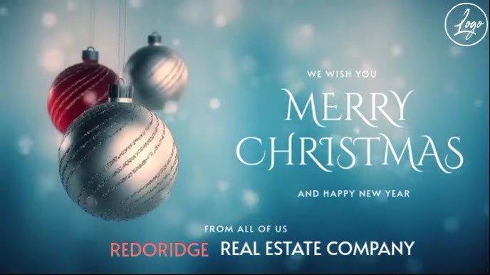 Copy of Aqua Maximalist Merry Christmas Digital Display (16:9 ...