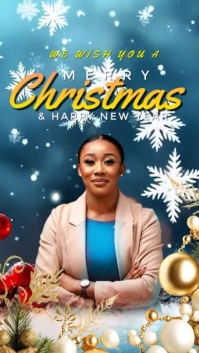 Christmas and New Year Greeting Instagram Story Template