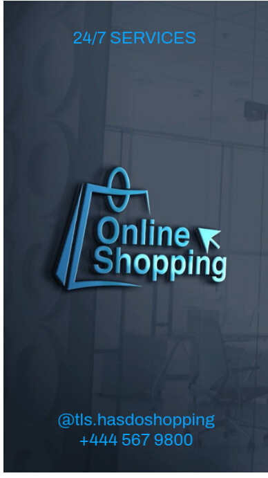 Aqua Maximalist Online Shopping  Instagram Story template