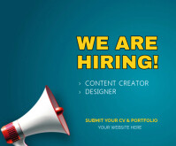 Aqua Maximalist We Are Hiring Job Opportunity  Medium Rectangle template