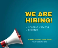 Aqua Maximalist We Are Hiring Job Opportunity  Medium Rectangle template