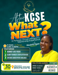 Aqua Maximalist What Next After Highschool Flyer (us Letter) template