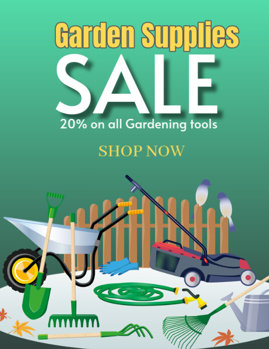 Beautiful view of Gardening Equipment Sales