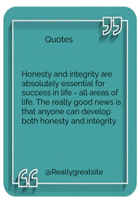 Aqua Modern & Minimal Motivational Quotes  A4 template