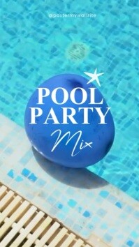 Blue Pool Party Instagram Reel Template | PosterMyWall