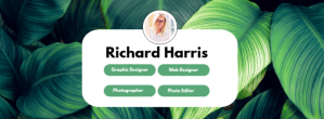 Turquoise Personal Branding Facebook Cover Photo Template