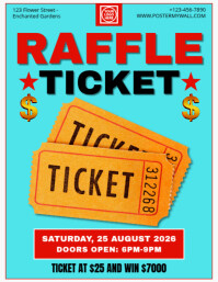 Raffle Ticket Contest A4 Template | PosterMyWall