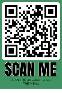Aqua Modern & Minimal Scan Qr Code  Poster Plakkaat template