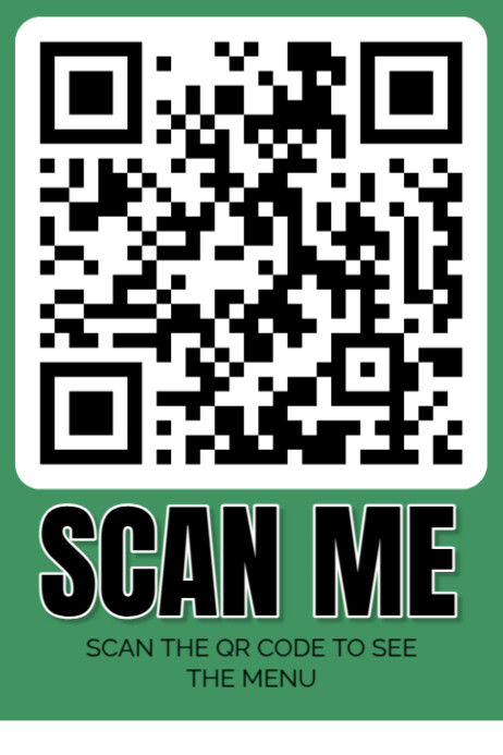 Aqua Modern & Minimal Scan Qr Code  Poster Iphosta template