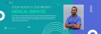 Aqua Modern & Minimal Blue Linkedin Banner template