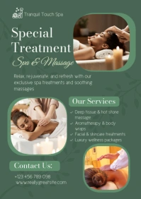 Aqua Modern & Minimal Spa And Massage Design Template  A2