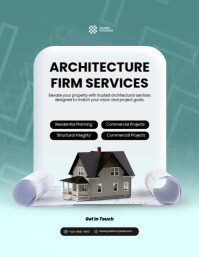 Turquesa Architecture Firm Services Flyer Template