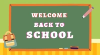 Aqua Professional Back To School Classroom Room Postersschool Reopening Banners Digital Display (16: template