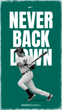 Aqua Professional Baseball Gameday Instagram Story template