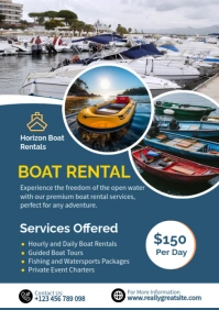 Aqua Professional Boat Rental A2 template