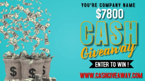 Aqua Professional Cash Giveaway  Digital Disp template