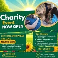 Aqua Professional Charity Event Instagram Post Iphosti le-Instagram template
