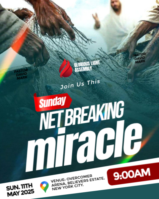 Aqua Professional Church Flyers Instagram Portrait Template | PosterMyWall