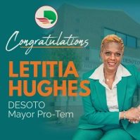 Aqua Professional Congratulations Square (1:1 template