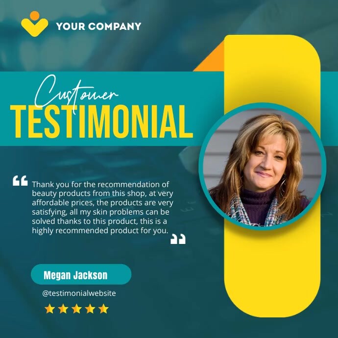 Customer Testimonial Template | PosterMyWall