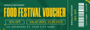 Aqua Professional Food Festival Twitter Banner Twitter-header template