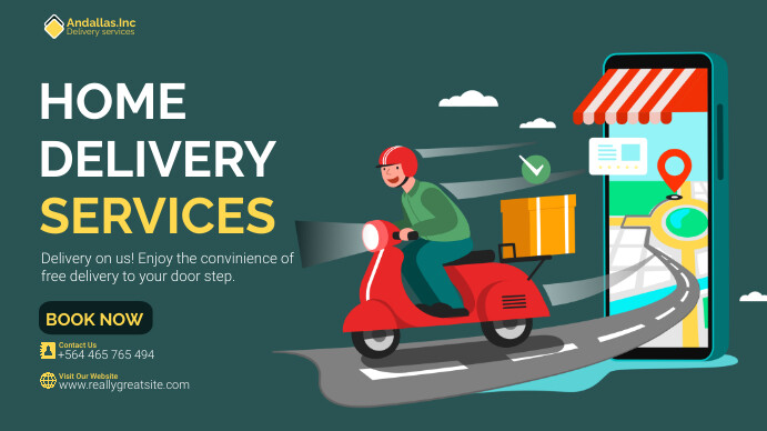Copy of Aqua Professional Home Delivery Services Digi | PosterMyWall