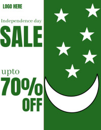 Aqua Professional Independence Day Flyer (us Letter) template
