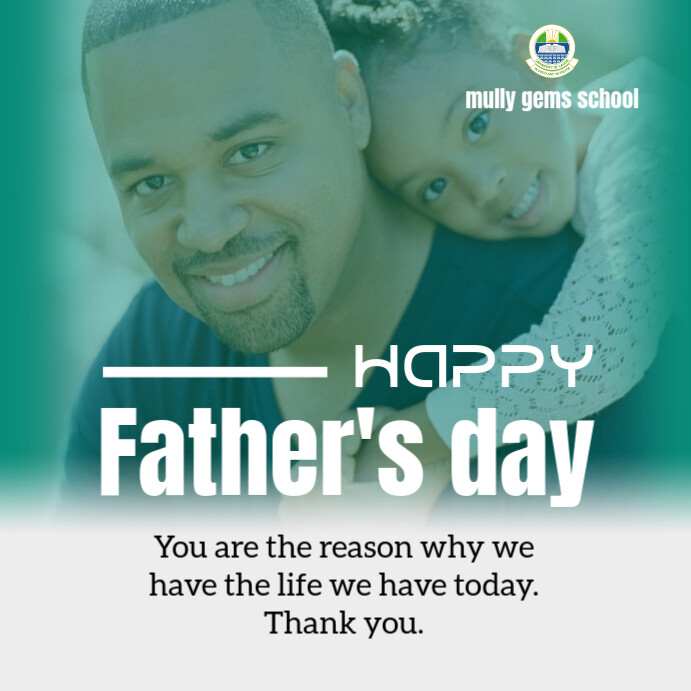 Aqua Professional International Father's Day  Instagram Post template
