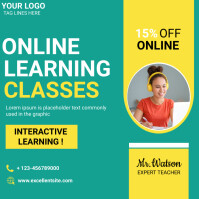 Pirus Aqua Professional Online Learning Classes Ins โพสต์บน Instagram Template