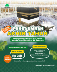Aqua Professional Paket Umrah Akhir Tahun Instagram Portrait template