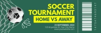 Aqua Professional Soccer Tournament Twitter Banner template