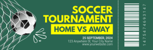 Aqua Professional Soccer Tournament Twitter Banner Twitter-Kopfzeile template