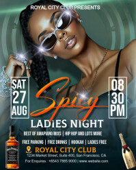 Aqua Professional Spicy Ladies Night  Instagram Portrait template