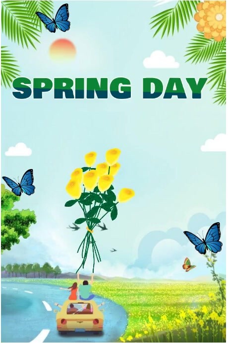 Aqua Professional Spring Day Poster Template | PosterMyWall