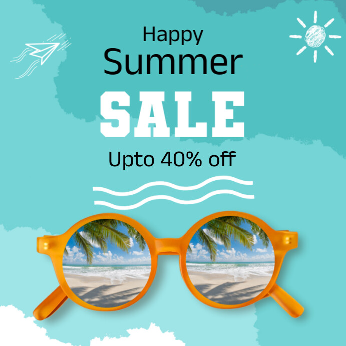 Aqua Professional Summer Sale  Instagram Post Iphosti le-Instagram template