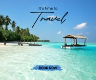 Aqua Professional Travel Ads Medium Rectangle template