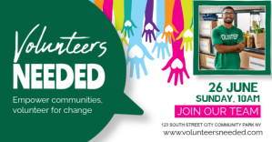 Aqua Professional Volunteers Needed Facebook Facebook-gebeurtenisomslag template