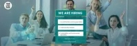 Aqua Professional We Are Hiring Ad video animated Linkedin Banner template