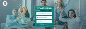Aqua Professional We Are Hiring Ad video animated Linkedin Banner template