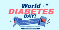Aqua Professional World Diabetes Day Flyer Poster Facebook Shared Image template