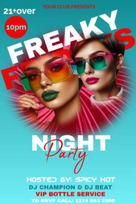 Freaky Friday Night Party Flyer/Poster Video Template