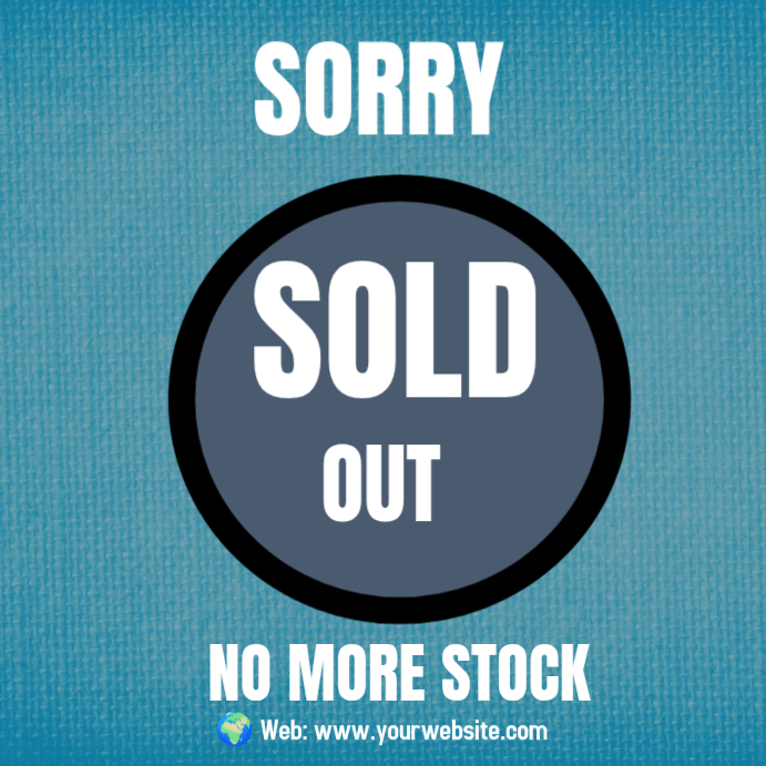 Sold Out Announcement Template | PosterMyWall