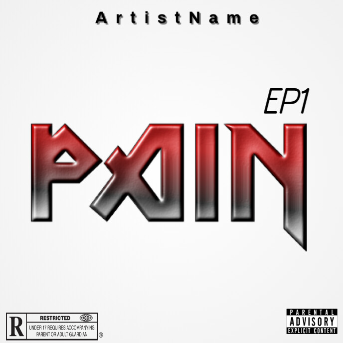 Aqua Vintage Pain, Sad Album Cover template