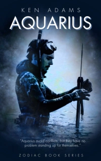 Aquarius Zodiac Sign Horoscope Book Cover Kindle/Book Covers template