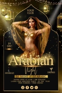 Arabian Night Banner 4' × 6' template