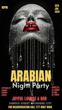 Arabian night party Instagram Story template