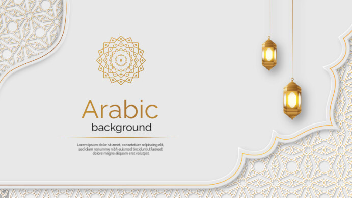 Arabic Background Template | PosterMyWall