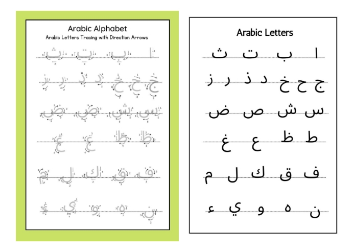Normal Arabic Writing Arabic Letter Writing Format